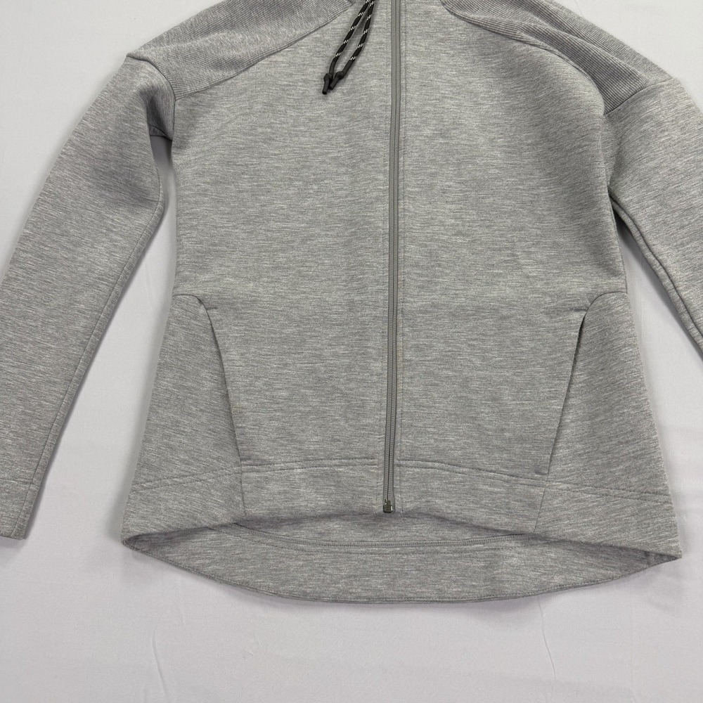 Sweaty Betty Women's S Gray Scuba Full Zip Hooded Jacket Athletic Stretch - Picture 5 of 16